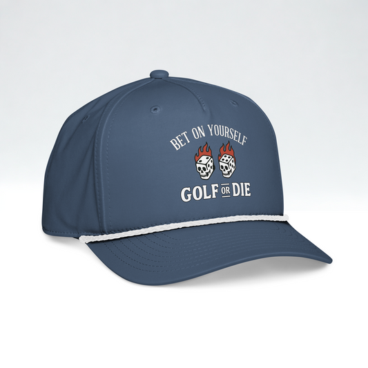 Flaming Dice Snapback (Navy)