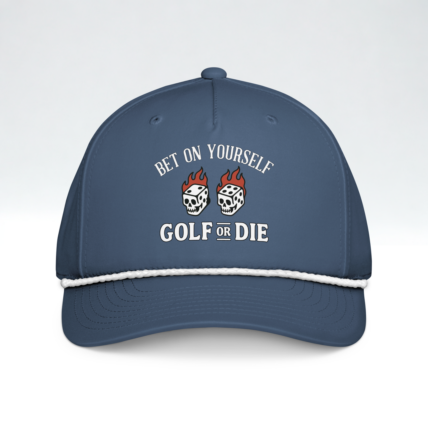 Flaming Dice Snapback (Navy)