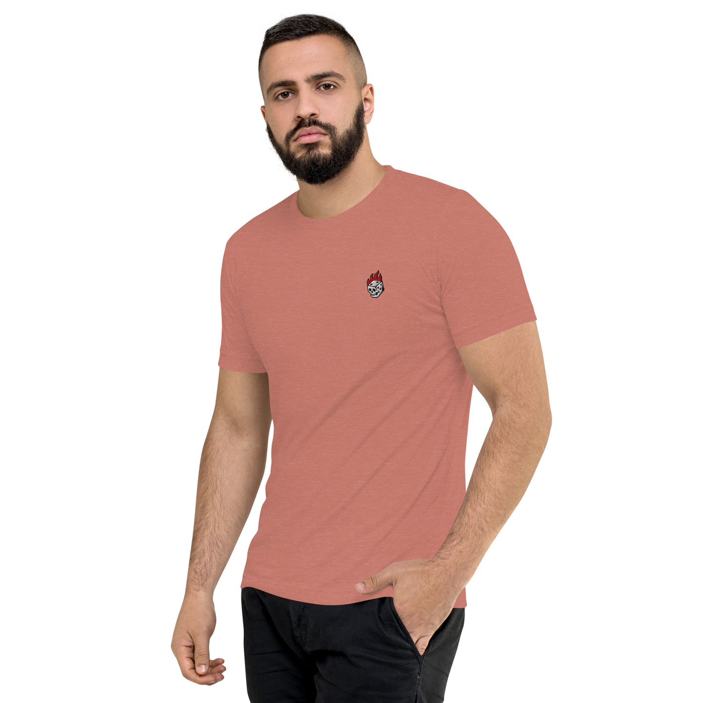 Flaming Dice Fitted Tee
