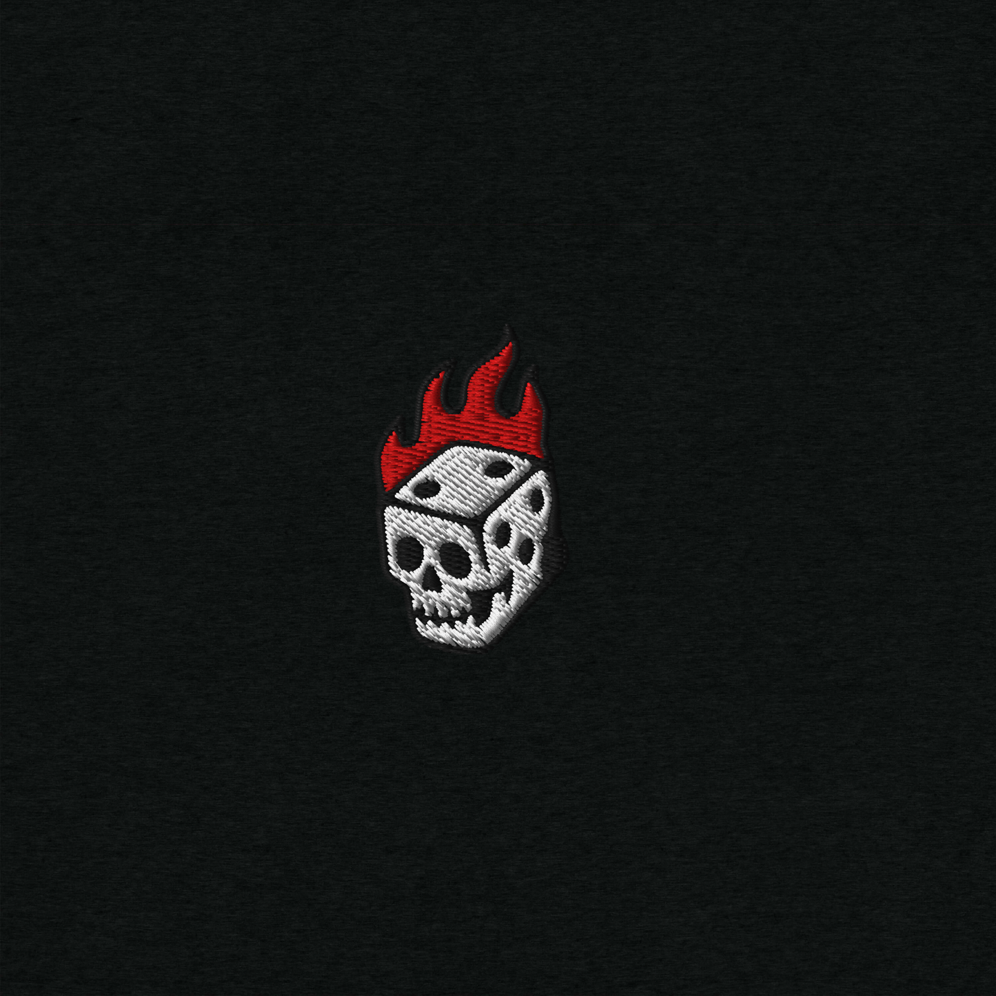 Flaming Dice Fitted Tee
