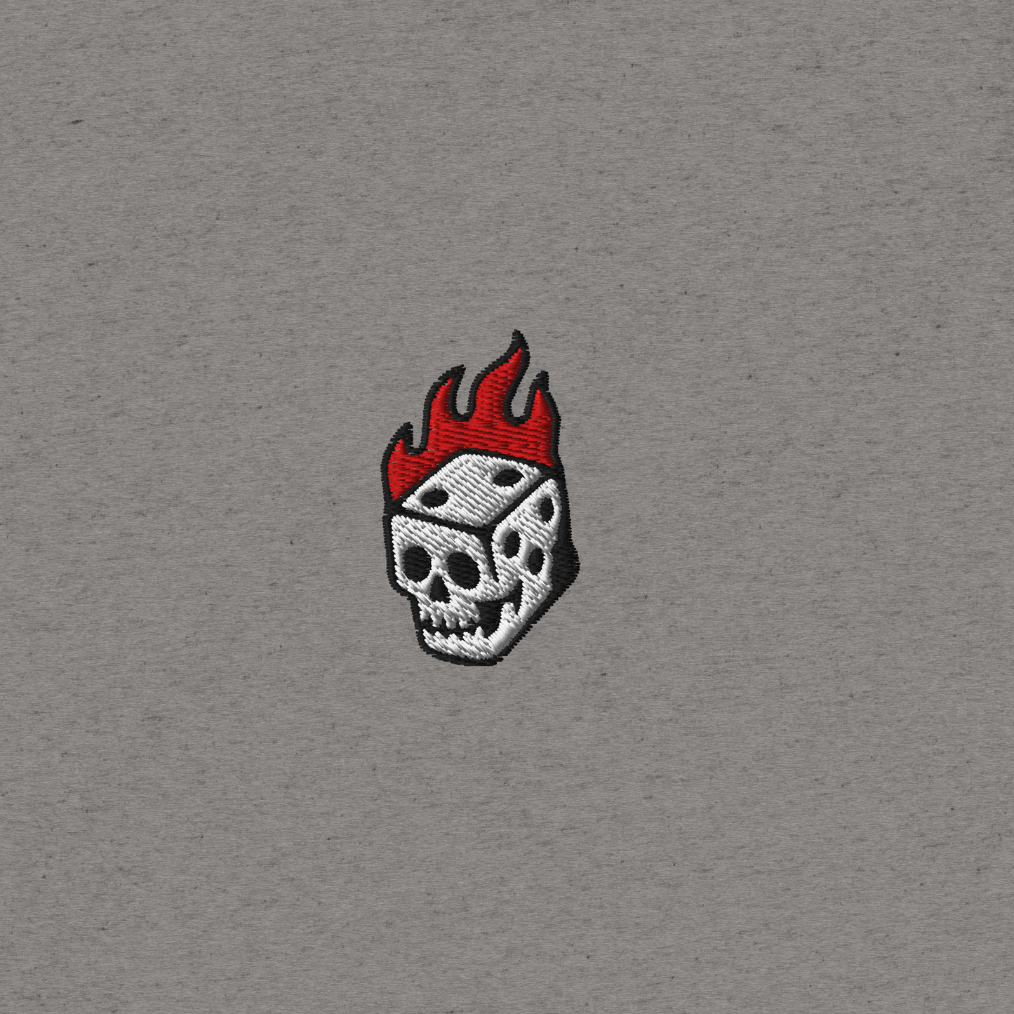 Flaming Dice Fitted Tee