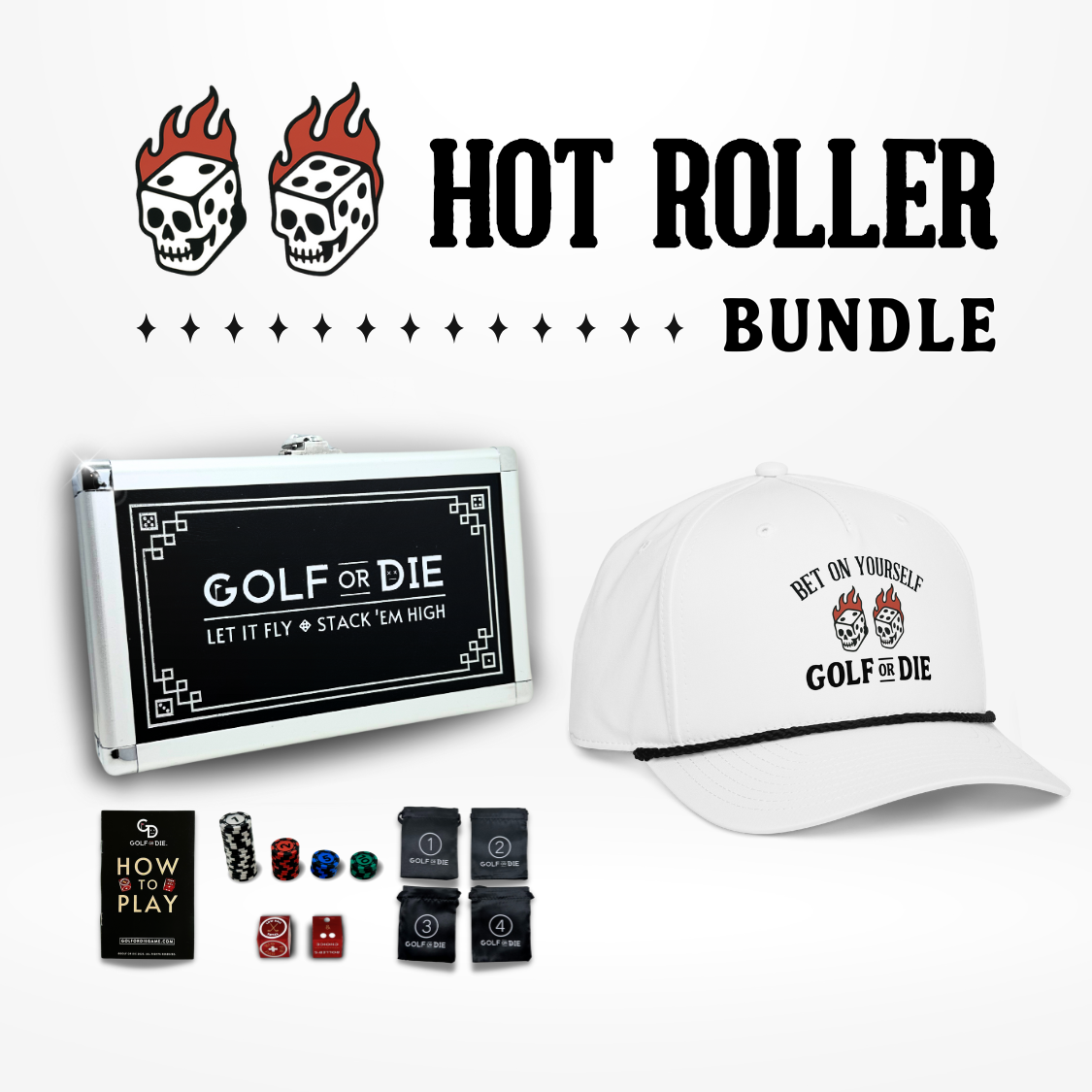 Game & Hat Combo Pack: Hot Roller (White)