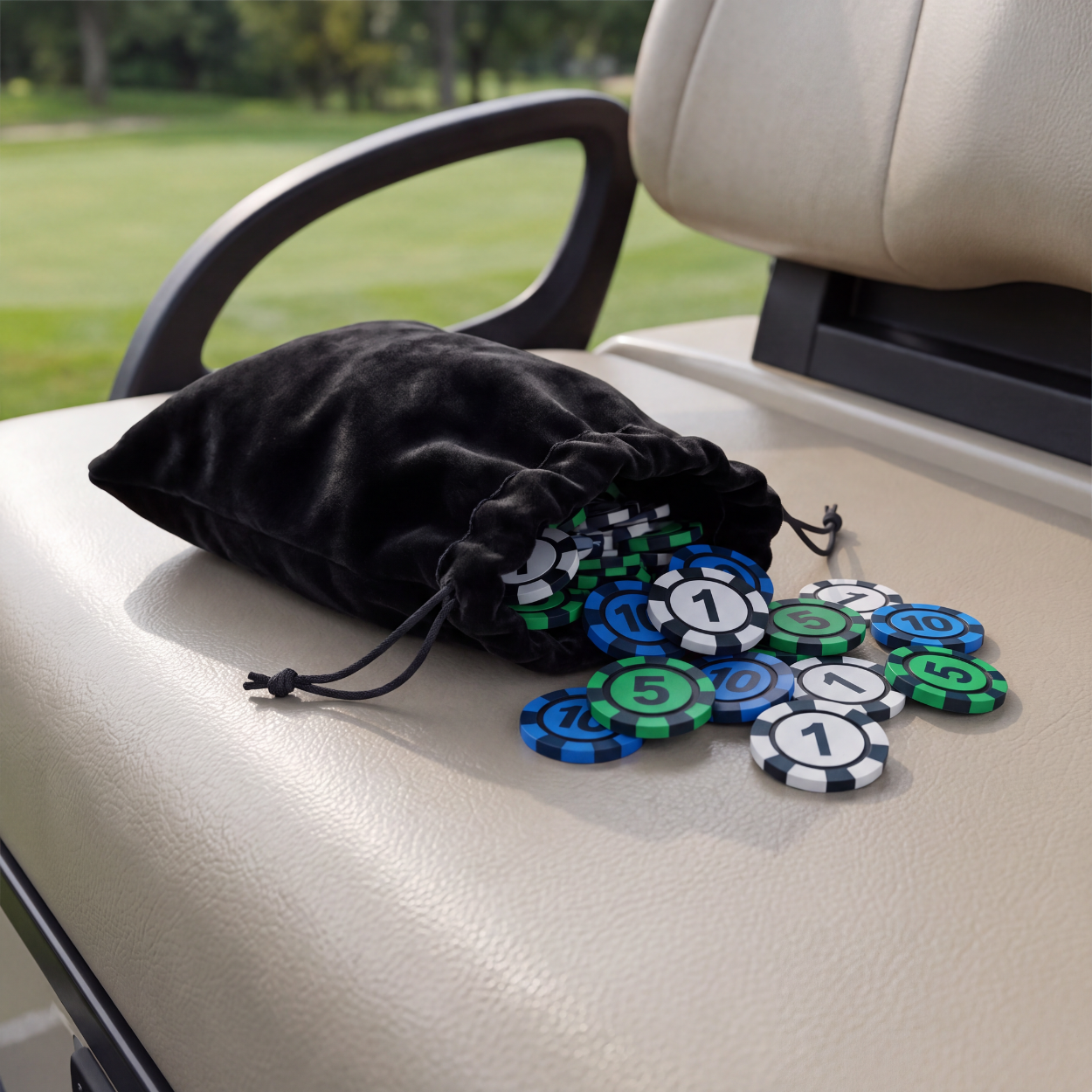 Poker Chip Pouches (Set of 4)