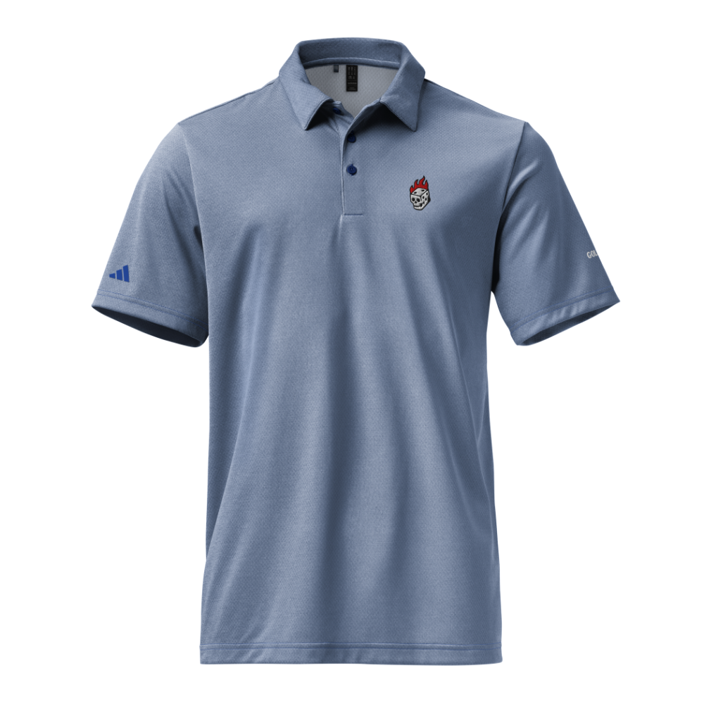 Flaming Dice Fitted Polo