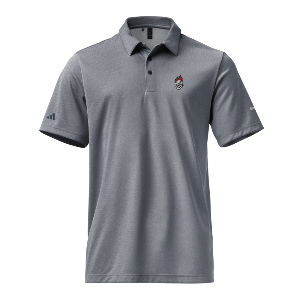 Flaming Dice Fitted Polo