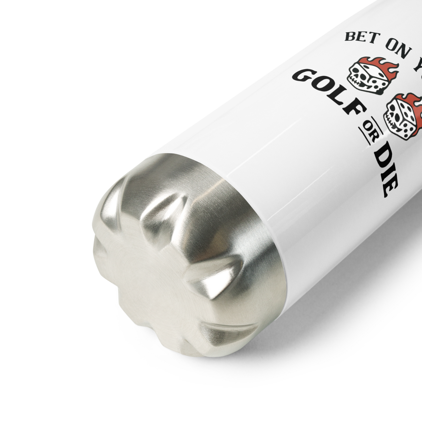 Flaming Dice Stainless Steel Water Bottle