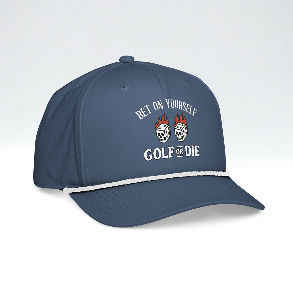 Flaming Dice Snapback (Navy)