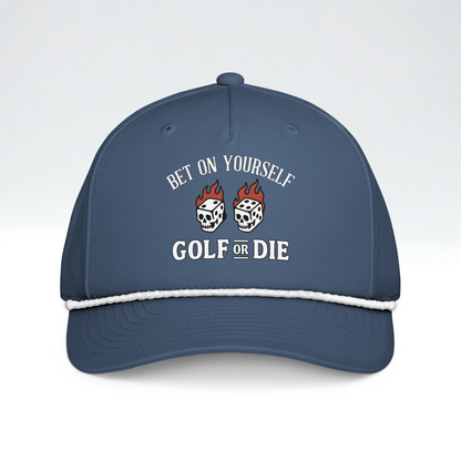 Flaming Dice Snapback (Navy)