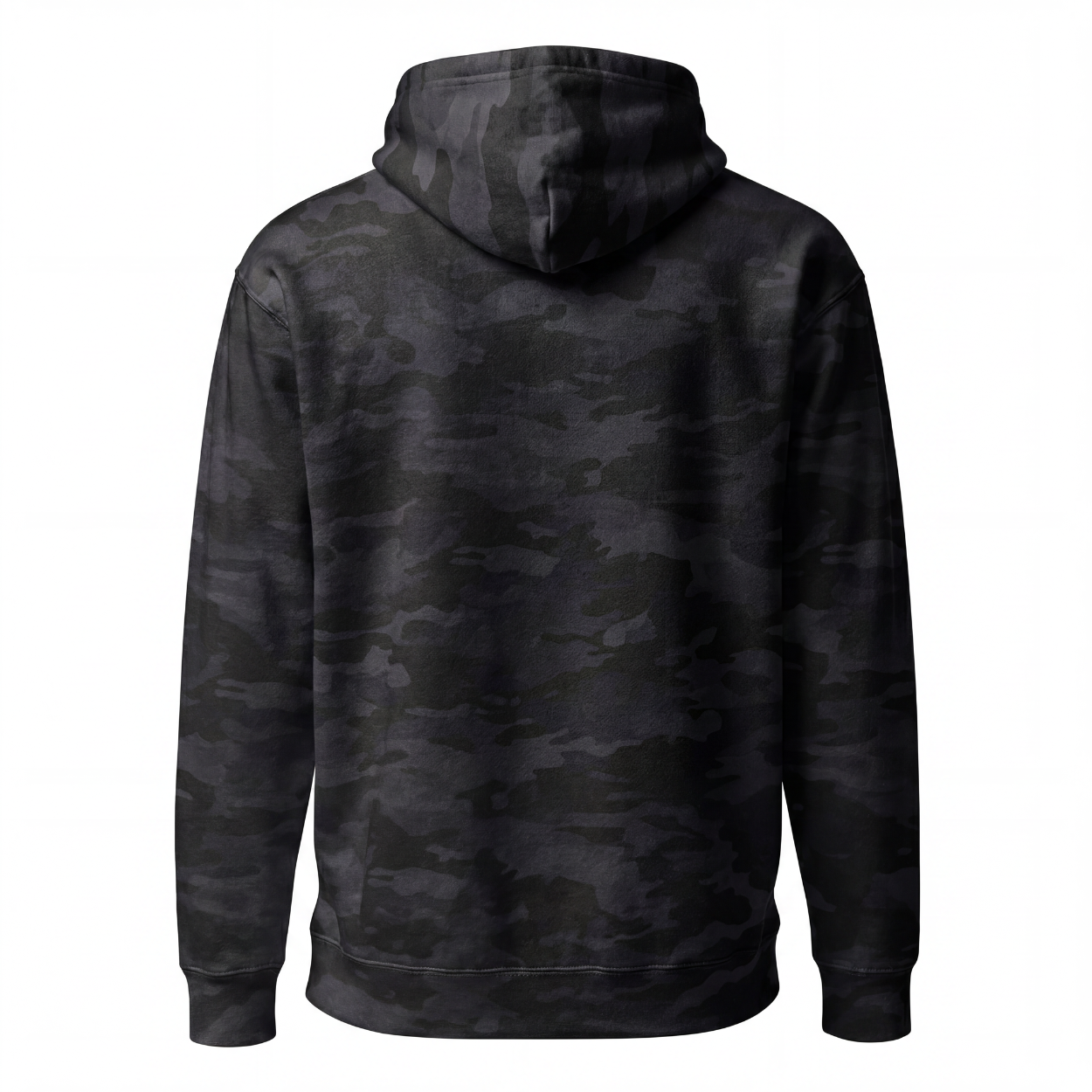Stacked Black Camo Hoodie