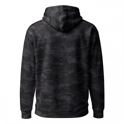 Stacked Black Camo Hoodie