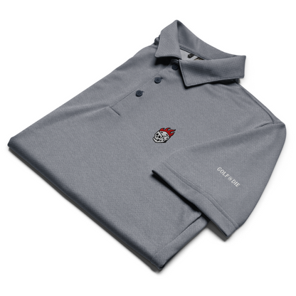 Flaming Dice Fitted Polo