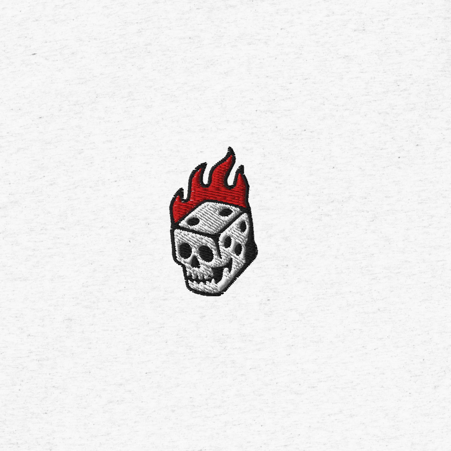 Flaming Dice Fitted Tee