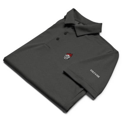 Flaming Dice Fitted Polo