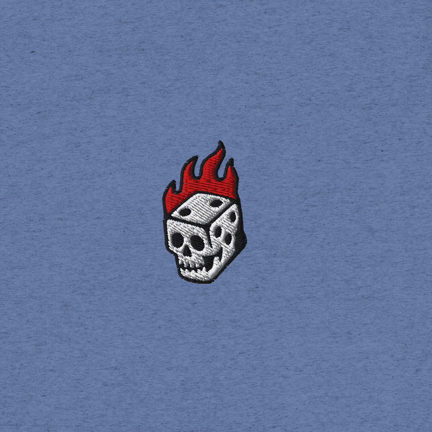 Flaming Dice Fitted Tee