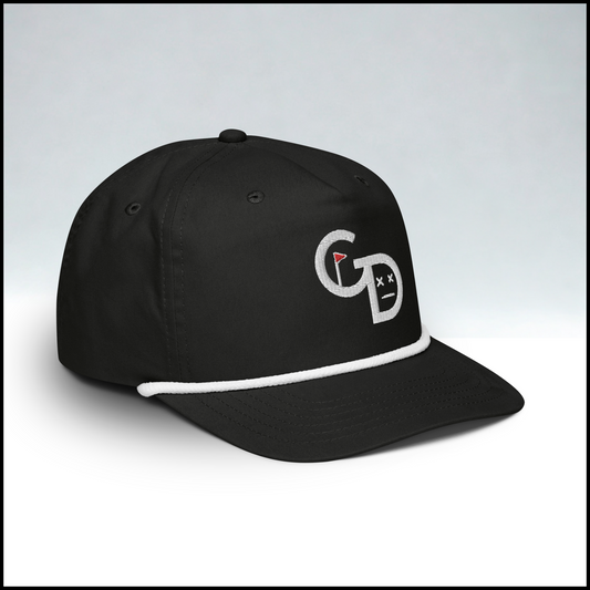Golf or Die Vintage Snapback (Black)