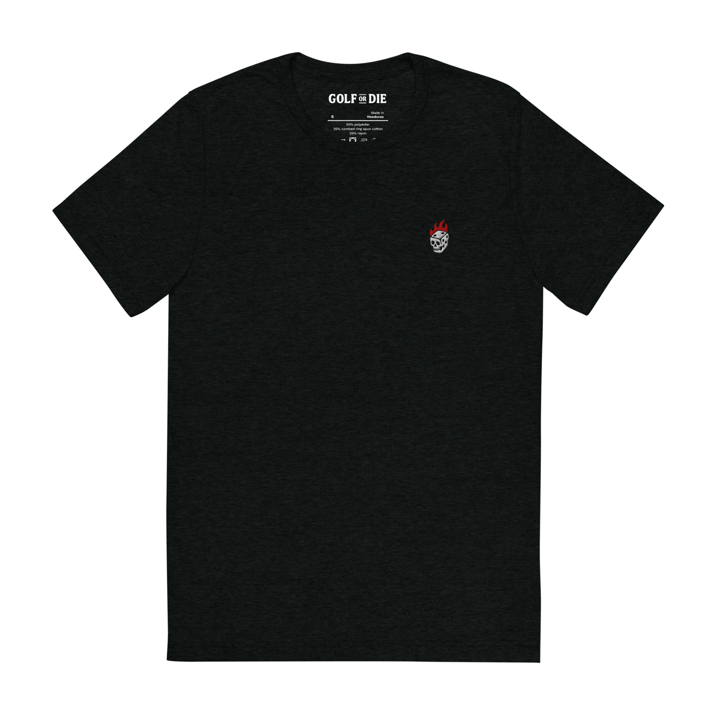 Flaming Dice Fitted Tee