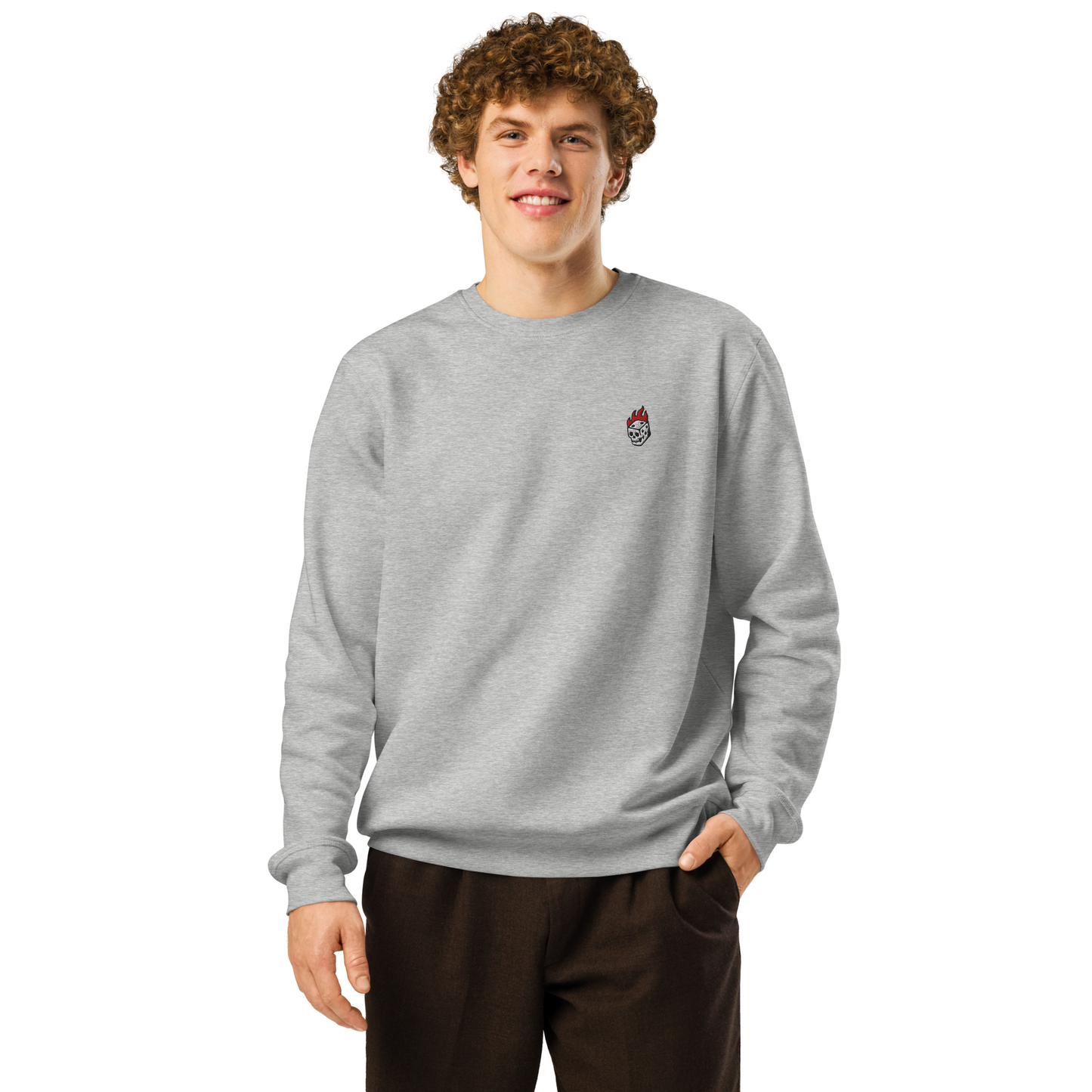 Flaming Dice Crewneck Sweatshirt