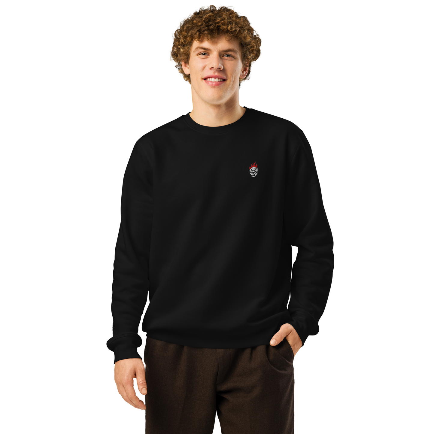 Flaming Dice Crewneck Sweatshirt