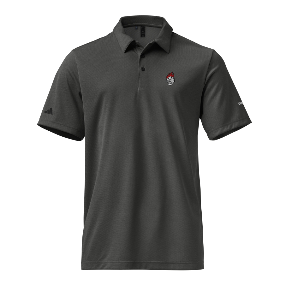 Flaming Dice Fitted Polo