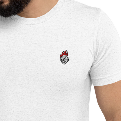 Flaming Dice Fitted Tee