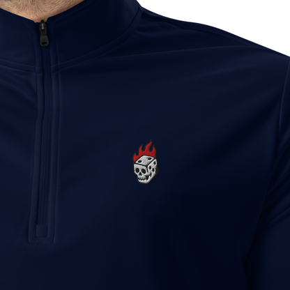 Flaming Dice Quarter Zip