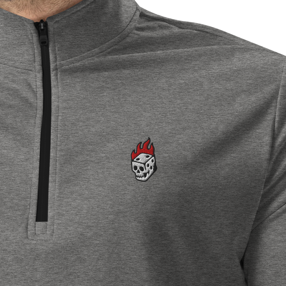 Flaming Dice Quarter Zip