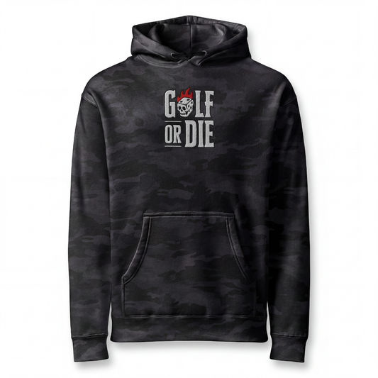 Stacked Black Camo Hoodie