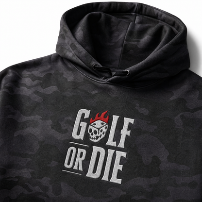 Stacked Black Camo Hoodie