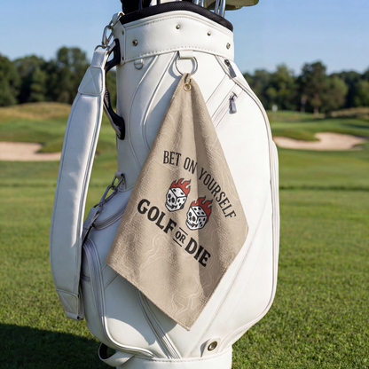 The Gambler's Golf Towel (Tan)