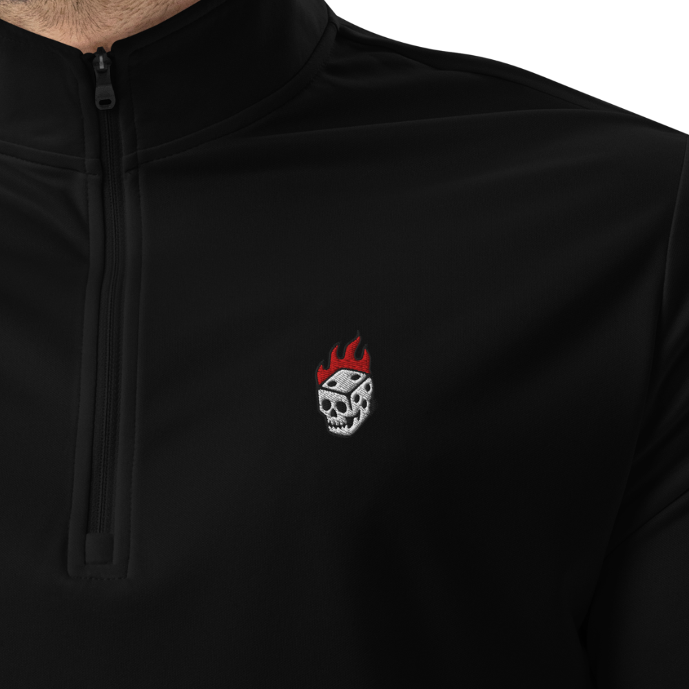 Flaming Dice Quarter Zip