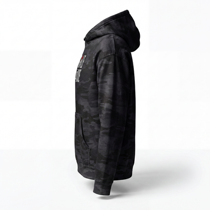 Stacked Black Camo Hoodie