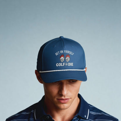 Flaming Dice Snapback (Navy)